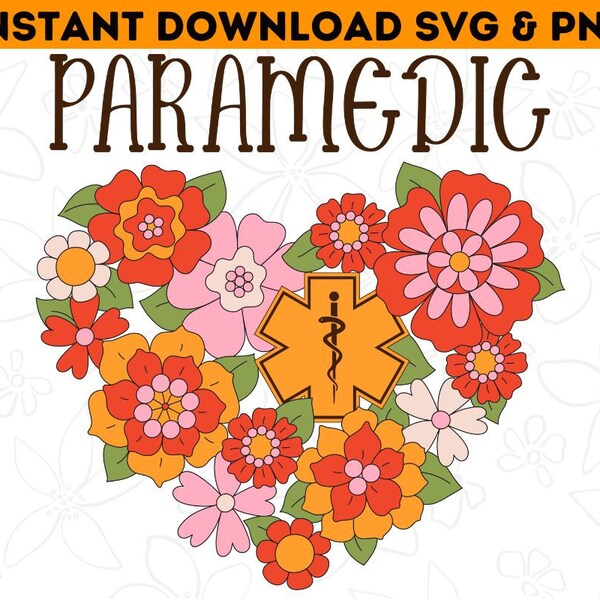 Paramedic Svg for paramedic tumbler wrap paramedic sticker EMT Life Heart png for Paramedic shirt Gift for Paramedic Squad paramedic student