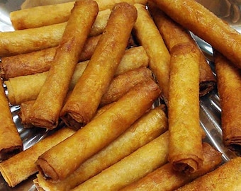 BEEF lumpia. The best you'll ever have HANDS DOWN! Perfect for any event, cookout, wedding, holiday or graduations!