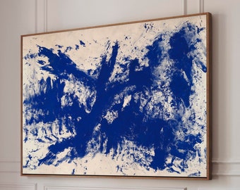 YVES KLEIN, "Antropometría azul grande [ANT 105]" (1960), Impresión de bellas artes Giclee, Expresionismo abstracto, Decoración de pared, Regalo de inauguración de la casa