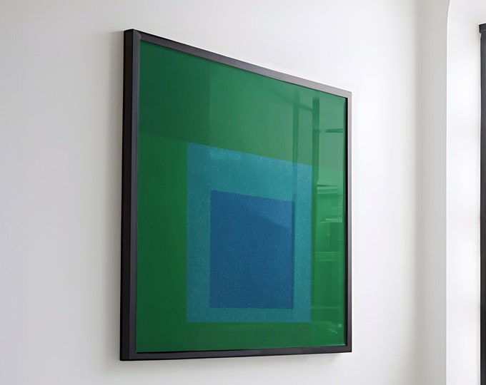 JOSEF ALBERS, "Homage to the Square: Intersecting" (1959), Giclee Fine Art Print, Realism, Wall Decor, Housewarming Gift, Interior Design