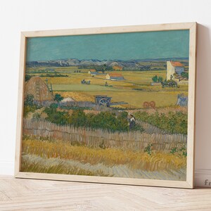 VINCENT VAN GOGH , &quot;The Harvest&quot; (1888), Giclee Fine Art Print, Impressionism, Wall Decor, Housewarming Gift, Collectible