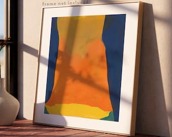 HELEN FRANKENTHALER, "Orange Mood" (1966), Giclee Fine Art Print, Modern Art, Wall Decor, Housewarming Gift, Collectible