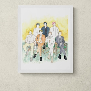 Foto conceptual de mantequilla BTS Giclee ART PRINT, 방탄소년단 Fan Art, múltiples tamaños, arte de la pared de la sala de estar, decoración de la pared, FanArt, Kpop