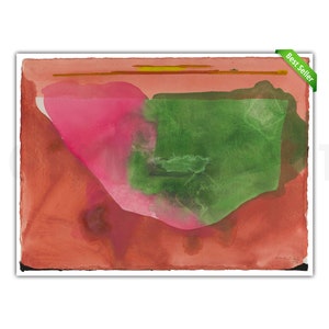 HELEN FRANKENTHALER, "Fiesta" (1973), Giclee Fine Art Print, Abstract Expressionism, Wall Decor, Housewarming Gift, Collectible