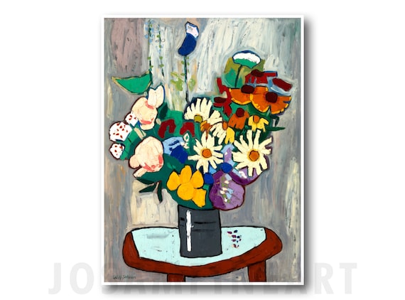 William H. Johnson Flowers Giclee Print, African American Art - Etsy