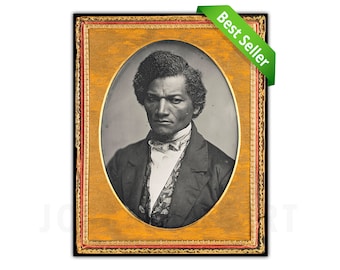 FREDERICK DOUGLASS by Samuel J. Miller, 1847/52, Giclee Fine Art Print, Wall Decor, Housewarming Gift, Collectible