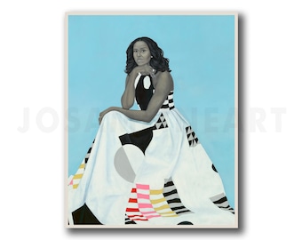 AMY SHERALD, &quot;Michelle LaVaughn Robinson Obama&quot; (2018), Giclee Fine Art Print, Black History Month, Wall Decor, African American Art
