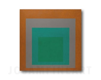 JOSEF ALBERS, "Homage to the Square: Veiled" (1961), Giclee Fine Art Print, Abstract Expressionism, Wall Decor, Housewarming Gift