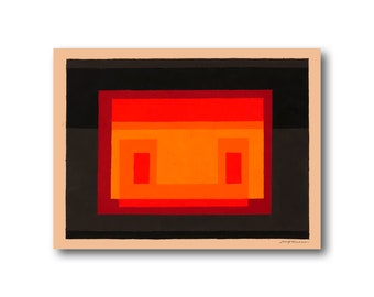 JOSEF ALBERS, "Untitled (Adobe Variant)" (1947), Giclee Fine Art Print, Abstract Expressionism, Wall Decor, Housewarming Gift