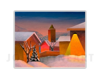 SALVATORE MANGIONE, "Inverno (Inverno)" (2006), Stampa d'arte giclée, Arte moderna, Decorazione murale, Regalo di inaugurazione della casa, Da collezione