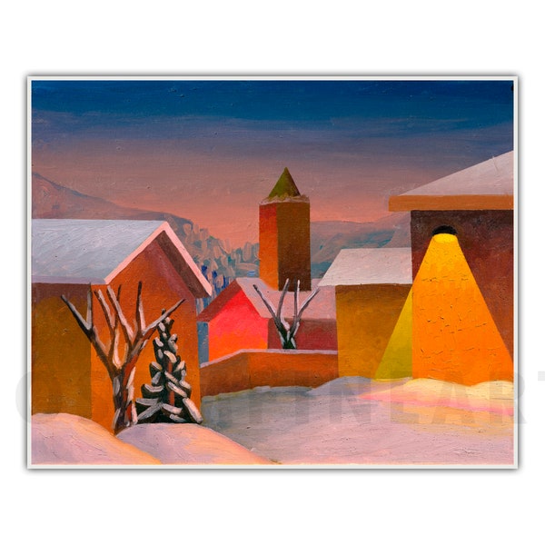 SALVATORE MANGIONE, « Inverno (Winter) » (2006), impression giclée d'art, art moderne, décoration murale, cadeau de pendaison de crémaillère, objet de collection