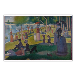 GEORGES SEURAT, &quot;A Sunday on La Grande Jatte&quot; (1884-86), Giclee Fine Art Print, American Impressionism, Wall Decor, Housewarming Gift