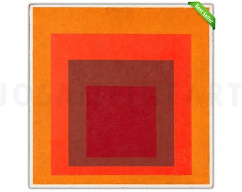 JOSEF ALBERS, "Affectionate (Homage to the Square)" (1954), Giclee Fine Art Print, Abstract Art, Bauhaus, Wall Decor, Housewarming Gift