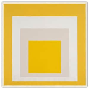 JOSEF ALBERS, "Hommage an das Quadrat: Gelbe Resonanz" (1957), Giclee Fine Art Print, Abstrakter Expressionismus, Wanddekoration, Einweihungsgeschenk."