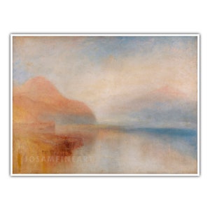 J. M. W. TURNER, &quot;Inverary Pier, Loch Fyne: Morning&quot; (ca. 1845), Giclee Fine Art Print, Romanticism, Wall Decor, Housewarming Gift