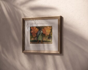 ディエゴ・リベラ、「花売り」（1934年）、ジクレー版画、社会
