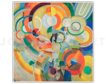 ROBERT DELAUNAY, "Pig carousel" (1922), Giclee Fine Art Print, Abstract Art, Wall Decor, Housewarming Gift, Collectible