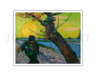 VINCENT VAN GOGH , "The Sower" (1888), Giclee Fine Art Print, Impressionism, Wall Decor, Housewarming Gift, Collectible