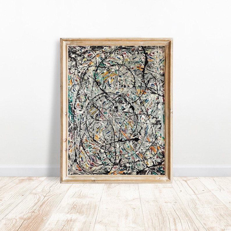JACKSON POLLOCK watery Paths 1947 Giclee Fine Etsy