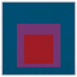 JOSEF ALBERS, "Homenagem ao Quadrado: Latão Vermelho" (1961), Impressão Giclée Fine Art, Expressionismo Abstrato, Decoração de Parede, Presente de Boas-Vindas