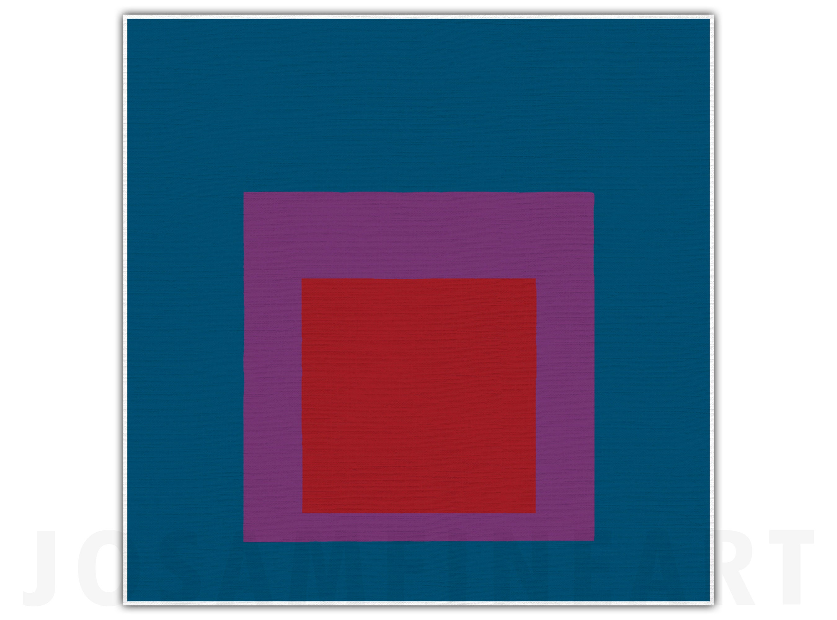 JOSEF ALBERS, "Homage to the Square: Red Brass" (1961), Giclee Fine Art Print, Abstract Expressionism, Wall Decor, Housewarming Gift