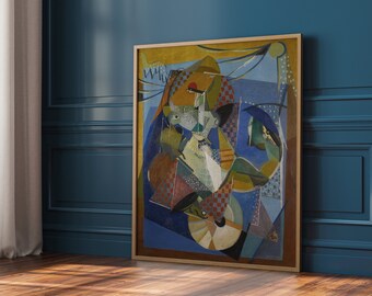 ALBERT GLEIZES, "Vaudeville" (1917), Giclee Fine Art Print, Cubism, Wall Decor, Housewarming Gift, Interior Design