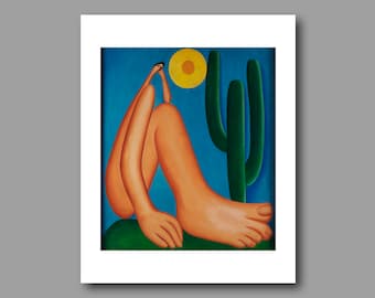 TARSILA DO AMARAL, "Abaporu" (1928), Giclee Fine Art Print, Brazilian Art, Wall Decor, Housewarming Gift, Collectible
