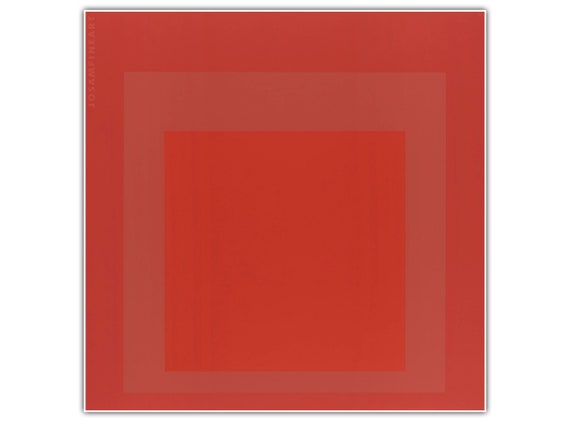 Josef ALBERS, "Homage to the Square" (1967), Giclee Fine Art Print, Abstract Art, Bauhaus, Wall Decor, Housewarming Gift