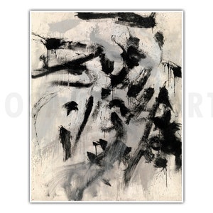 SABURO MURAKAMI, "Work" (1959), Giclee Fine Art Print, Japanische Abstrakte Kunst, Wanddekoration, Housewarming Geschenk, Sammlerstück."