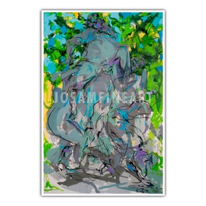ELAINE DE KOONING, "Bacchus #3" (1977), giclee Fine Art Print, abstract expressionisme, wanddecoratie, housewarmingcadeau, verzamelobject