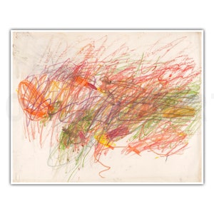 CY TWOMBLY, &quot;Untitled&quot; (1954), Giclee Fine Art Print, Abstract Expressionism, Wall Decor, Housewarming Gift, Collectible