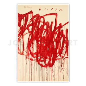 CY TWOMBLY, "Sem título" (2004), Impressão artística Giclée, Expressionismo abstrato, Decoração de parede, Presente de inauguração, Colecionável