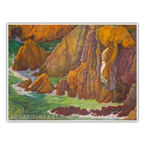 DIEGO RIVERA, &quot;La Quebrada&quot; (1956), Mexican Art, Giclee Fine Art Print, Social Realism, Wall Decor, Housewarming Gift, Collectible