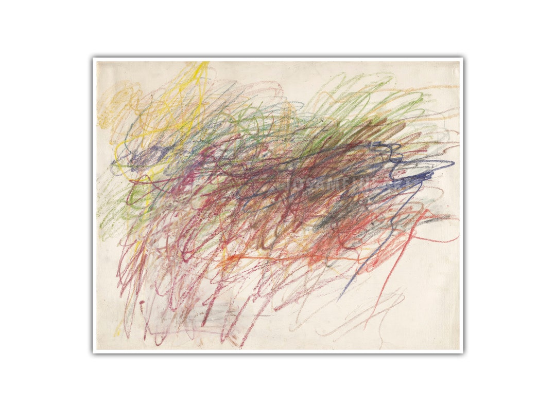 CY TWOMBLY, untitled 1954, Giclee Fine Art Print, Abstract