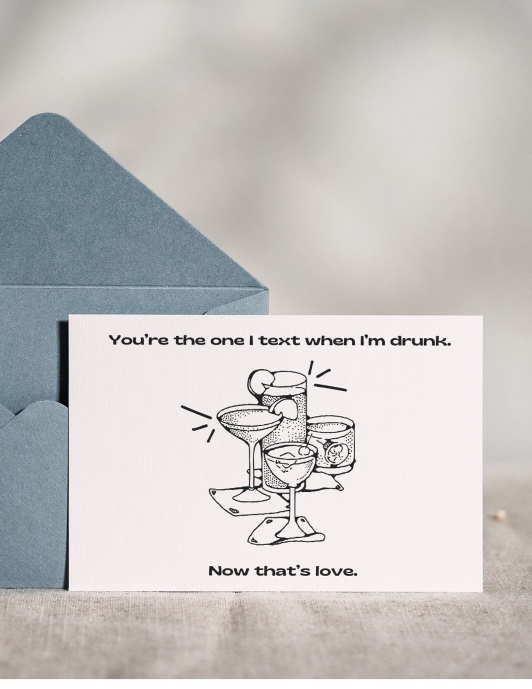 Punny Printable Valentines Day Card Digital Download Trendy Card Cards for Couples - Etsy