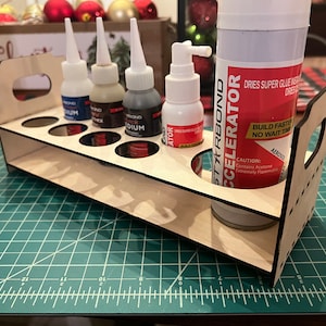 Starbond CA glue caddy - 3mm birch ply, Assembly required