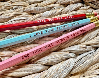 Funny Pencils, Tuff Girl Gang Pencils, Mothers Day Pencils, Plant Mom Pencils, Lefty Pencils, Silly Pencils, Fun Pencils, Fun Gift Pencil