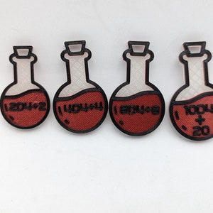 3D Printed Potion Tokens for D&D - Add a Touch of Magic to Your Tabletop Games! Customizable