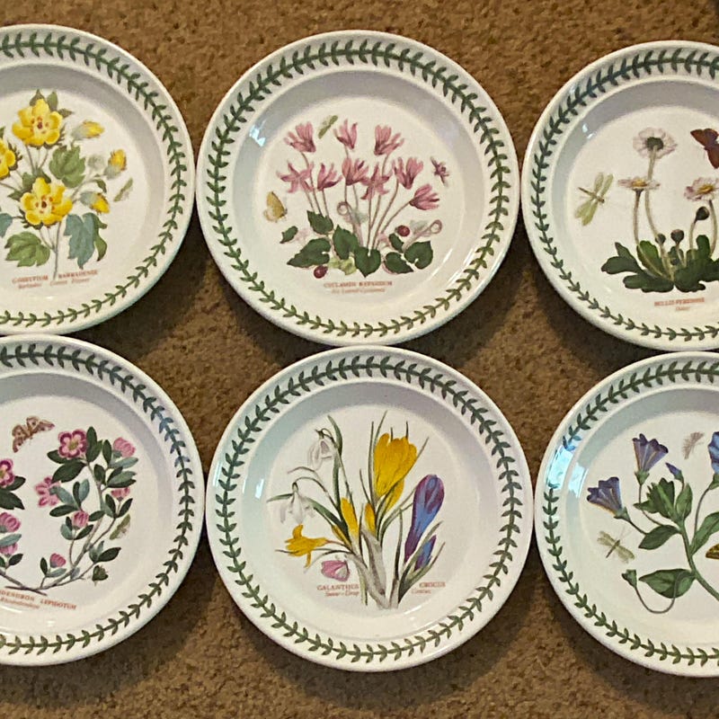 Botanical Plates - Etsy