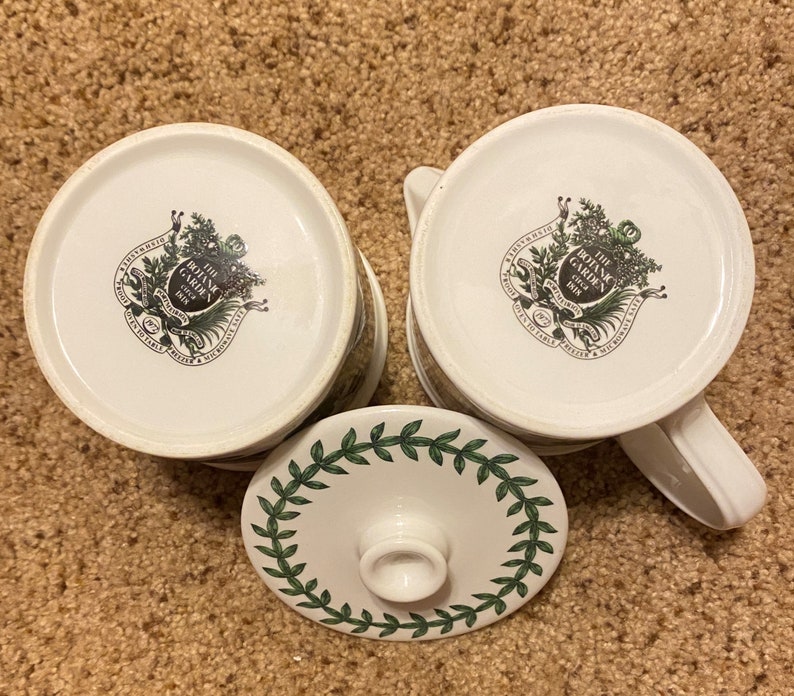 Portmeirion Botanic Garden Creamer & Sugar Bowl Set Etsy