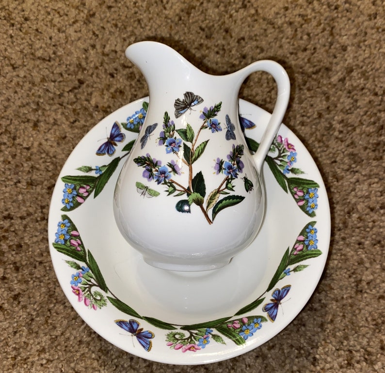 Portmeirion Botanic Garden Creamer & Sugar Bowl Set Etsy