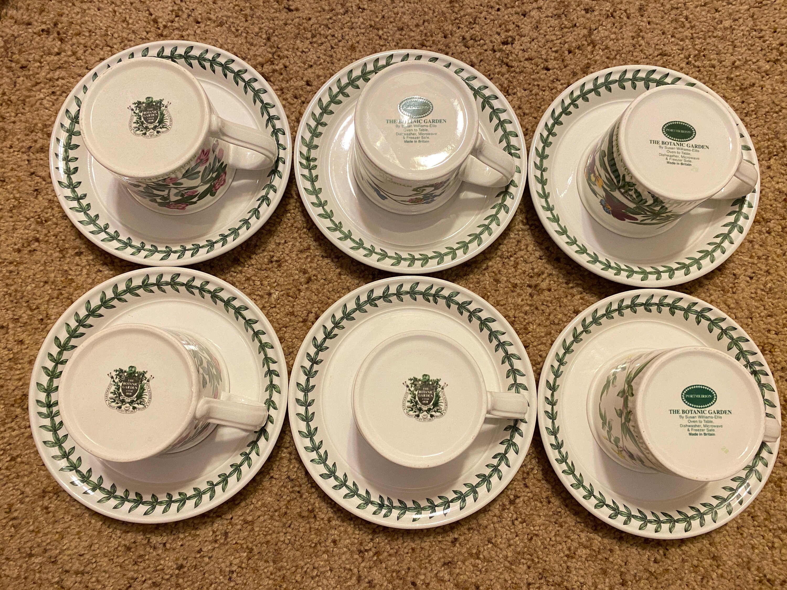 Portmeirion Botanic Garden 4 Oz. Demitasse/espresso Cups & Etsy