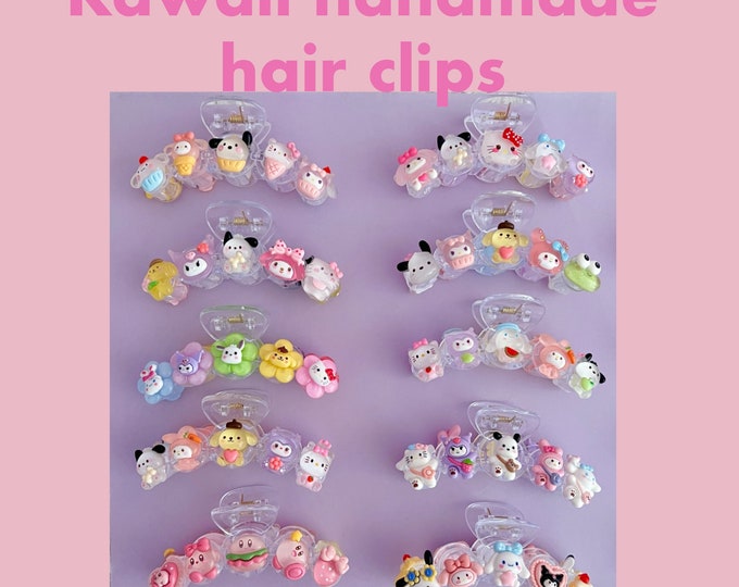 Japan Kawaii Cartoon Character Hair Accessories Hair Clips heisei Kogal
