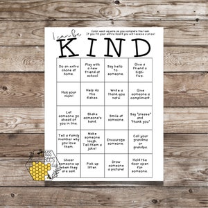 Kindness BINGO | I can be kind |