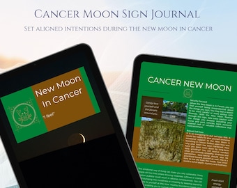 Manual de Manifestación de la Luna Nueva en Cáncer / Diario Astrológico (Descarga digital en PDF)