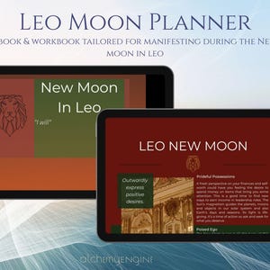 New Moon Leo Manifestation Journal | Astrology Goal-Setting (Digital Download PDF)