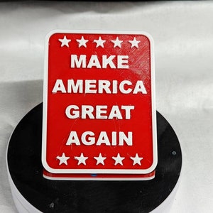 MAGA 3D printed plaque