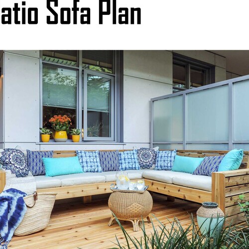 Outdoor Sofa Plans DIY Outdoor Furniture Plans Build - Etsy