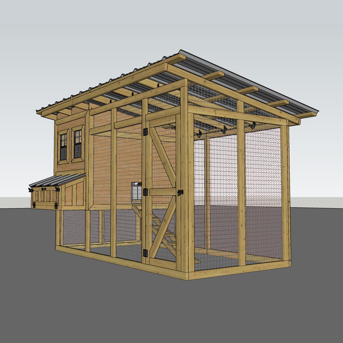 6x12 Chicken Coop Plans - DIY Chicken Coop Plans With Run - DIY Chicken ...