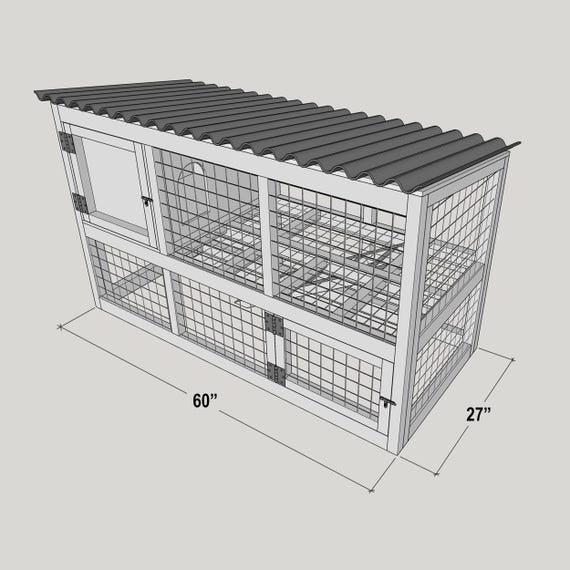うさぎ小屋 ウサギ小屋、ウズラ小屋、モルモット小屋の作り方 - DIY ウサギ小屋